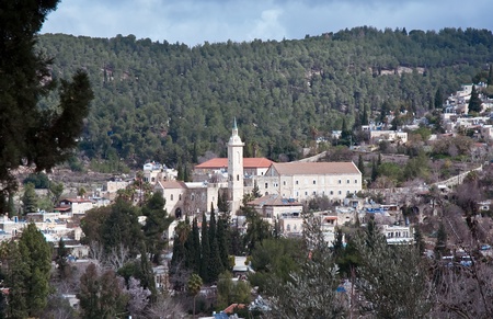 Panorama of one of the districts of Jerusalem (Ein Karem).  Israel.の写真素材