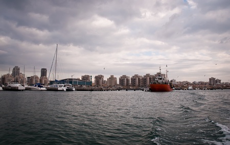 Mediterranean Sea. Ashdod. Israel.の写真素材