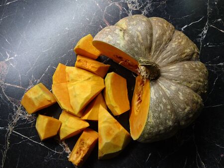 kitchen products pumpkin vegetables photo food interiorの写真素材