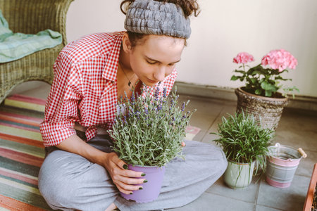 Hobbies gardening floriculture plant careの写真素材