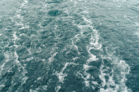 movement surface of sea waterの写真素材