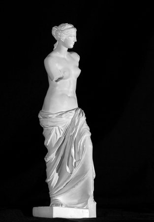 Venus de Milo statue on a black background. Copy.の写真素材