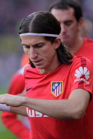 Filipe Luis in the match FC Barcelona Liga - Atletico Madrid January 30, 2016 at the Camp Nou, Barcelona, Spainのeditorial素材