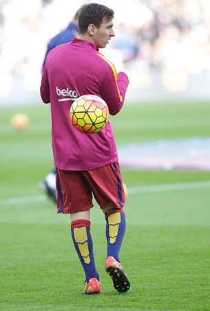 Lionel Messi in FC Barcelona Liga - Atletico Madrid January 30, 2016 at the Camp Nou, Barcelona, Spainのeditorial素材