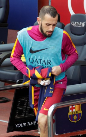 Alex Vidal in the match FC Barcelona Liga - Atletico Madrid January 30, 2016 at the Camp Nou, Barcelona, Spainのeditorial素材