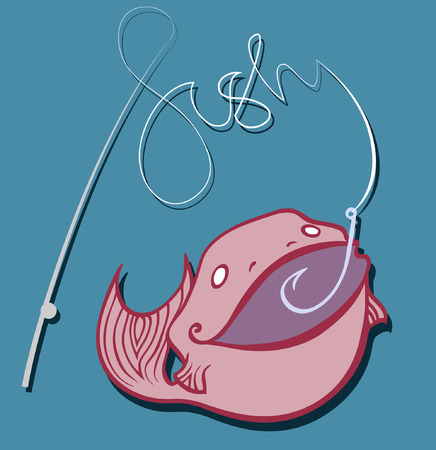 fun fishingのイラスト素材