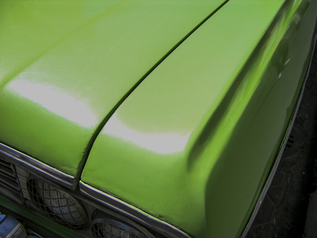 A green carの写真素材