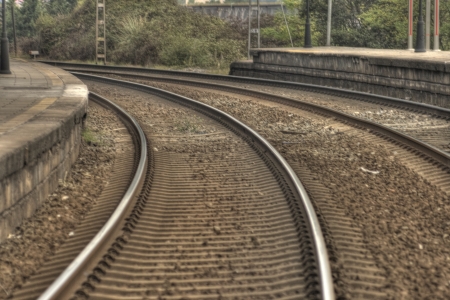 railway lineの写真素材