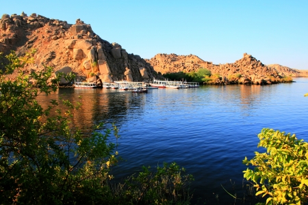 Lake in egyptの写真素材