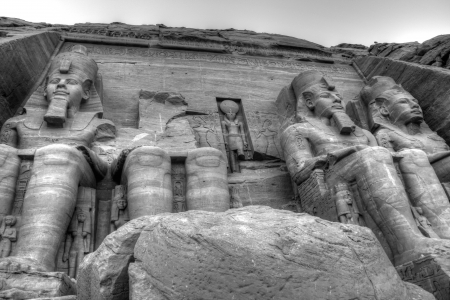 colossi of Abu Simbelの写真素材