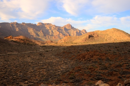 volcanic landscapeの写真素材