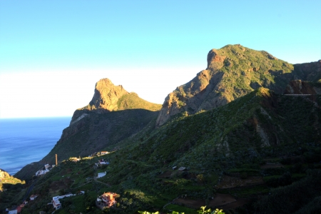 rugged coast in tenerifeの写真素材