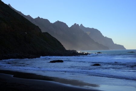 coast at sunsetの写真素材