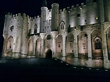 Castle of the popes in avignon の素材
