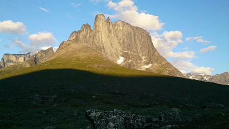 mountain peaks in greenland