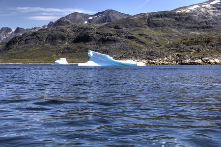 iceberg in the coast of greenland