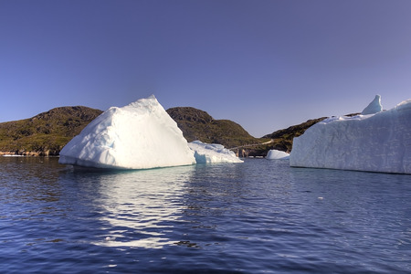 iceberg in the coast of greenlandの写真素材