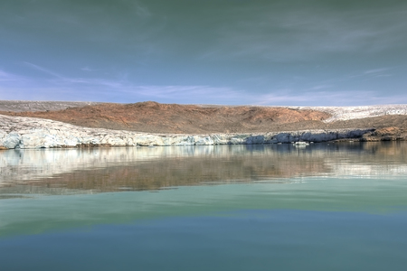 glacier in south greenlandの写真素材