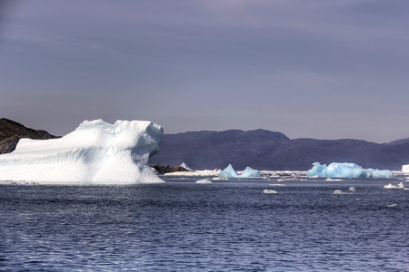 iceberg in south greenlandの写真素材