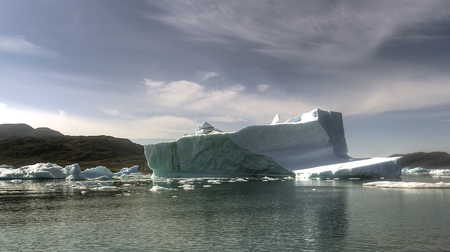 iceberg in south greenlandの写真素材
