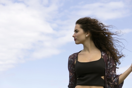 portrait of pretty girlの写真素材