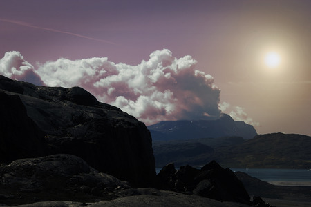 landscape of south greenland