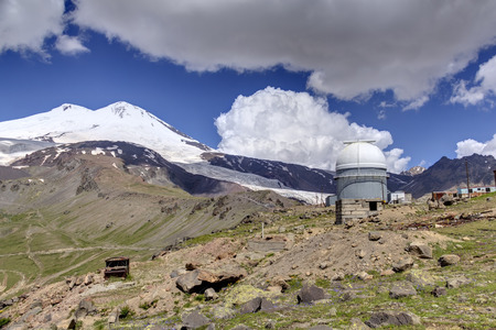 mount elbrus in caucasusの写真素材