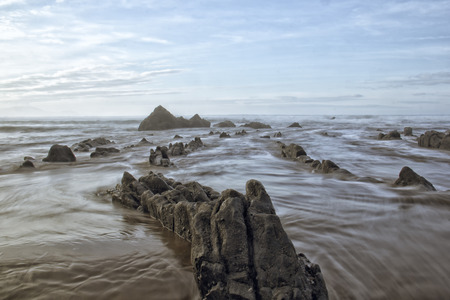 landscape in the beachの写真素材