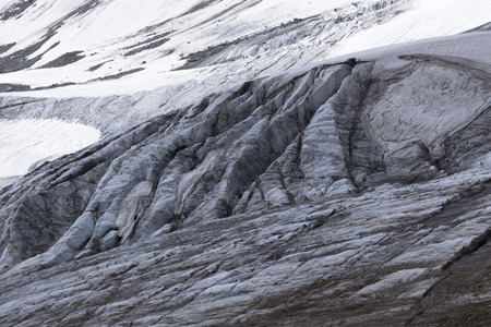 glacier in the mountains of caucasusの写真素材