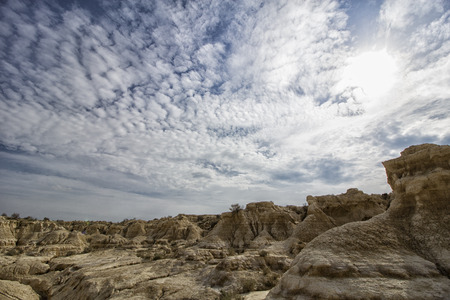 landscape in the desert in spainの写真素材