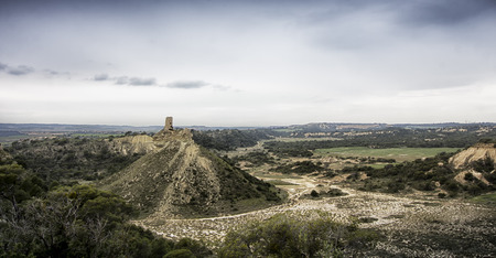 landscape in the desert in spainの写真素材