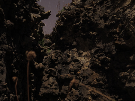 landscape at night in the coastの写真素材