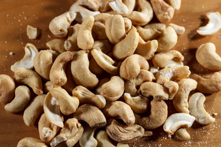 isolated peanut in a tableの写真素材