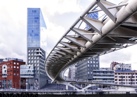 skyscraper in the city of bilbao