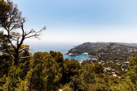 landscape in the coast of gironaの写真素材