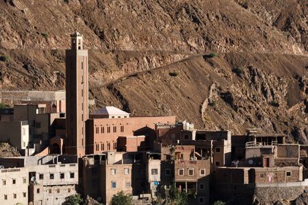town in the mountains in morocco