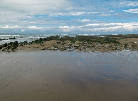 landscape in the beach in sopelana