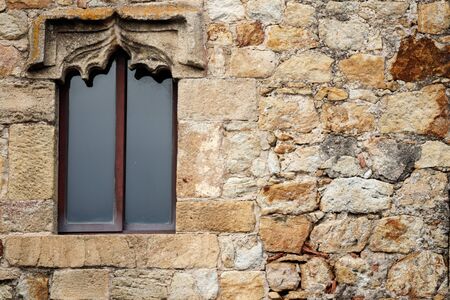street of the ancient town in catalonia