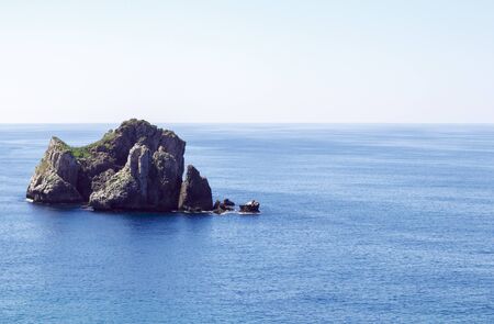 rocky islands in the coast of spain