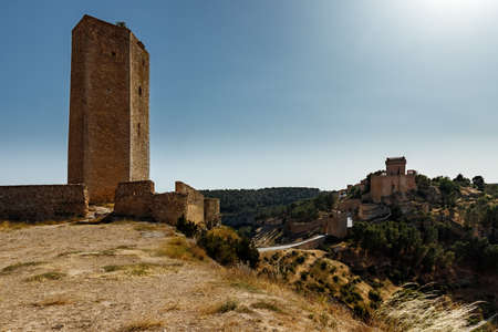 medieval castle in ancient town in spain