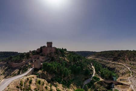 medieval castle in ancient town in spain