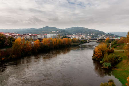 landscape of a river in the north of spainの写真素材