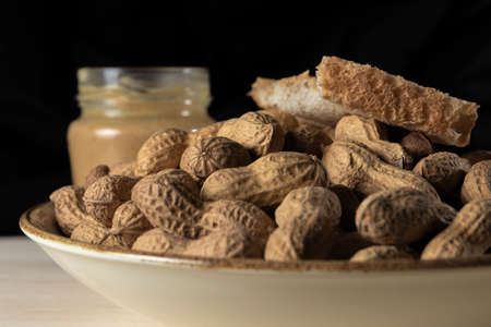 peanut and peanut butter in a table
