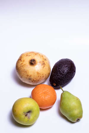 some fruits over a tableの写真素材