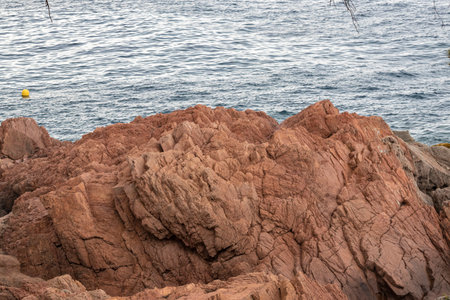 coast of girona at summer , in the north of spainの写真素材