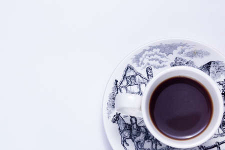 coffee set on rustic backgroundの写真素材