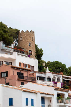 town houses on the Costa Bravaの写真素材