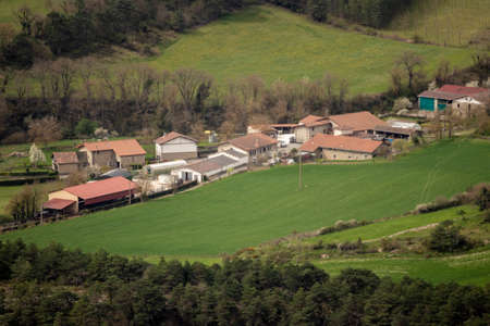 small town in the alaves valley of kuartango
