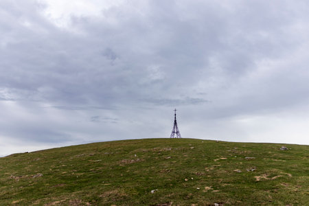 Hiking to New Heights: Exploring Gorbeas Tower Spectacular Natural Scenerの写真素材