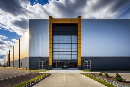 Massive Industrial Pavilion:Heart of Modern Manufacturing, ai generativeの素材